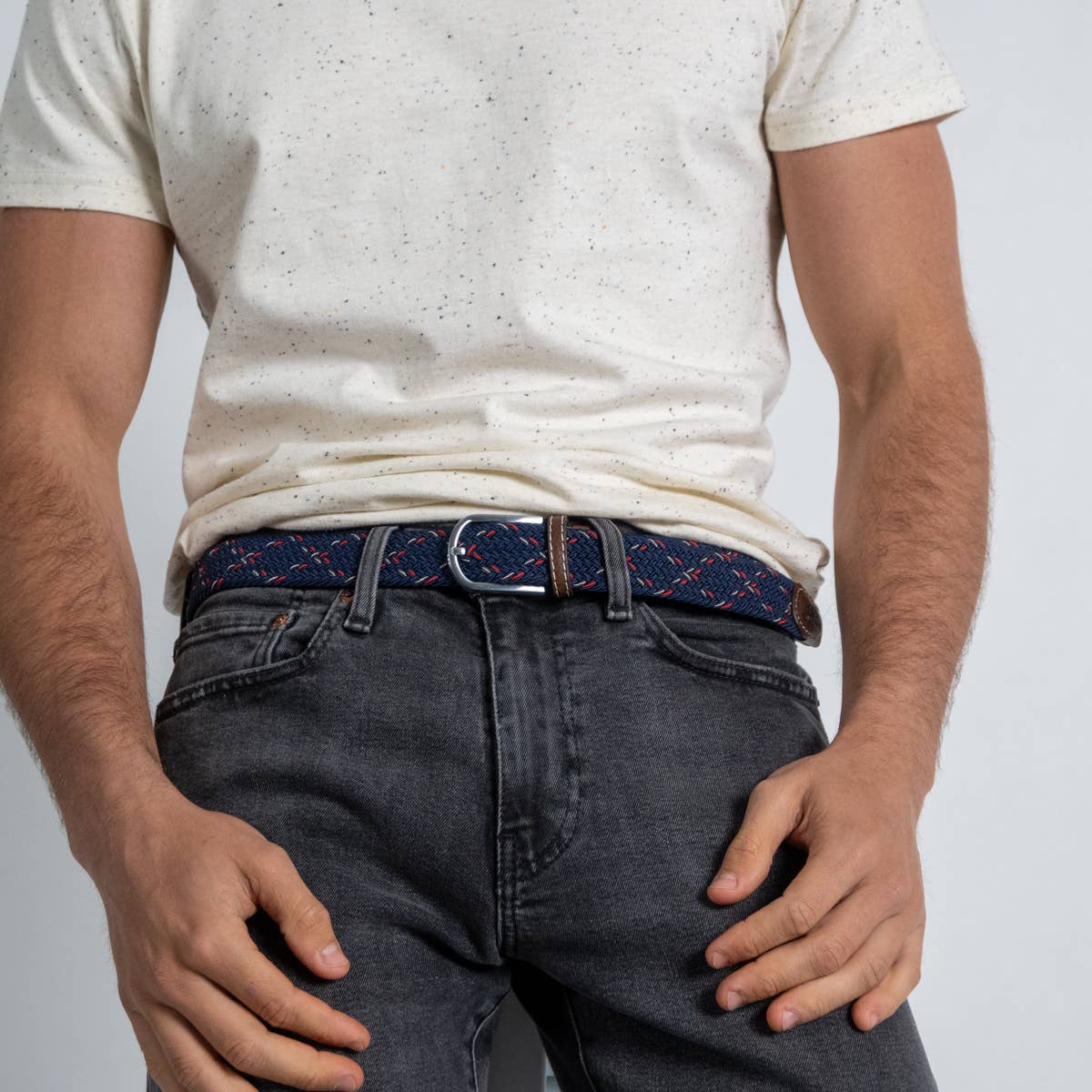 Oxford elastic braided belt: Size 1
