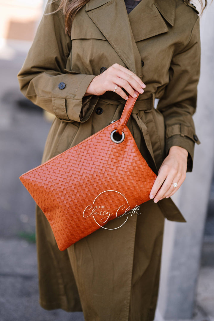 Trendy Clutch - Weave Tan RTS