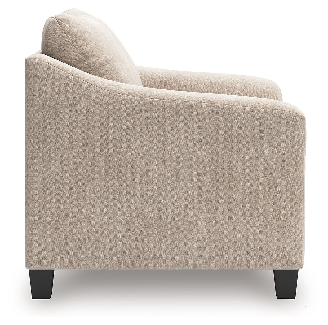 Willarae - Taupe - 2 Pc. - Chair And A Half, Ottoman