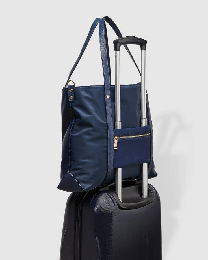 Nora Nylon Travel Tote - Navy