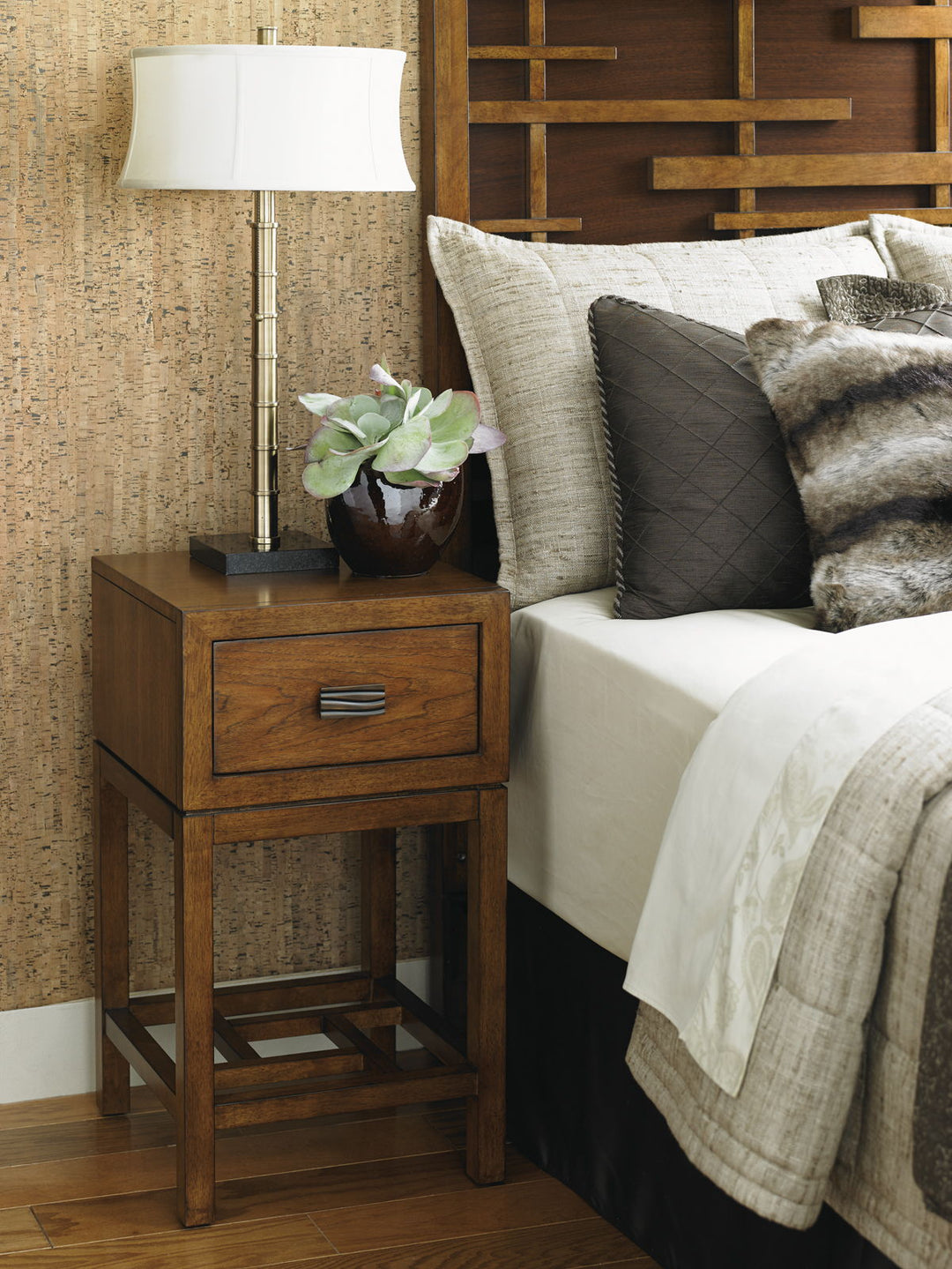 Island Fusion - Hana Night Table - Dark Brown