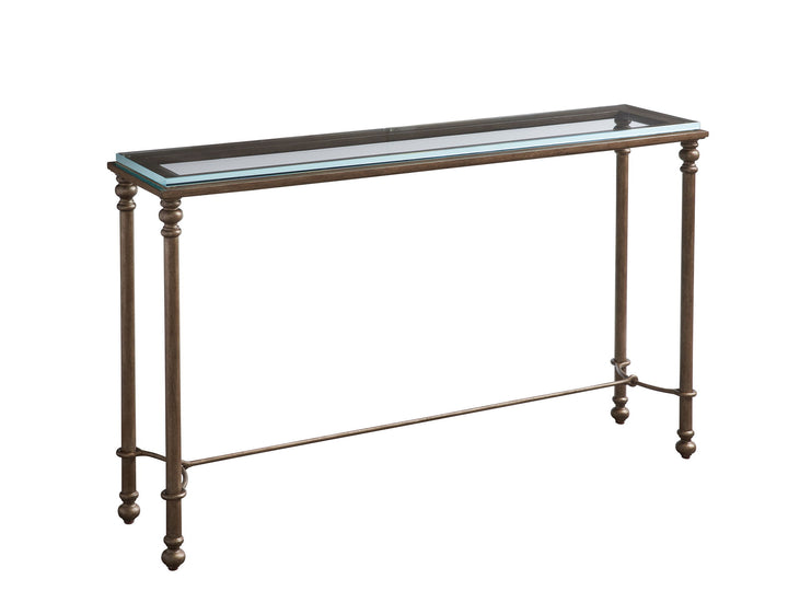 Laguna - Bluff Metal And Glass Table