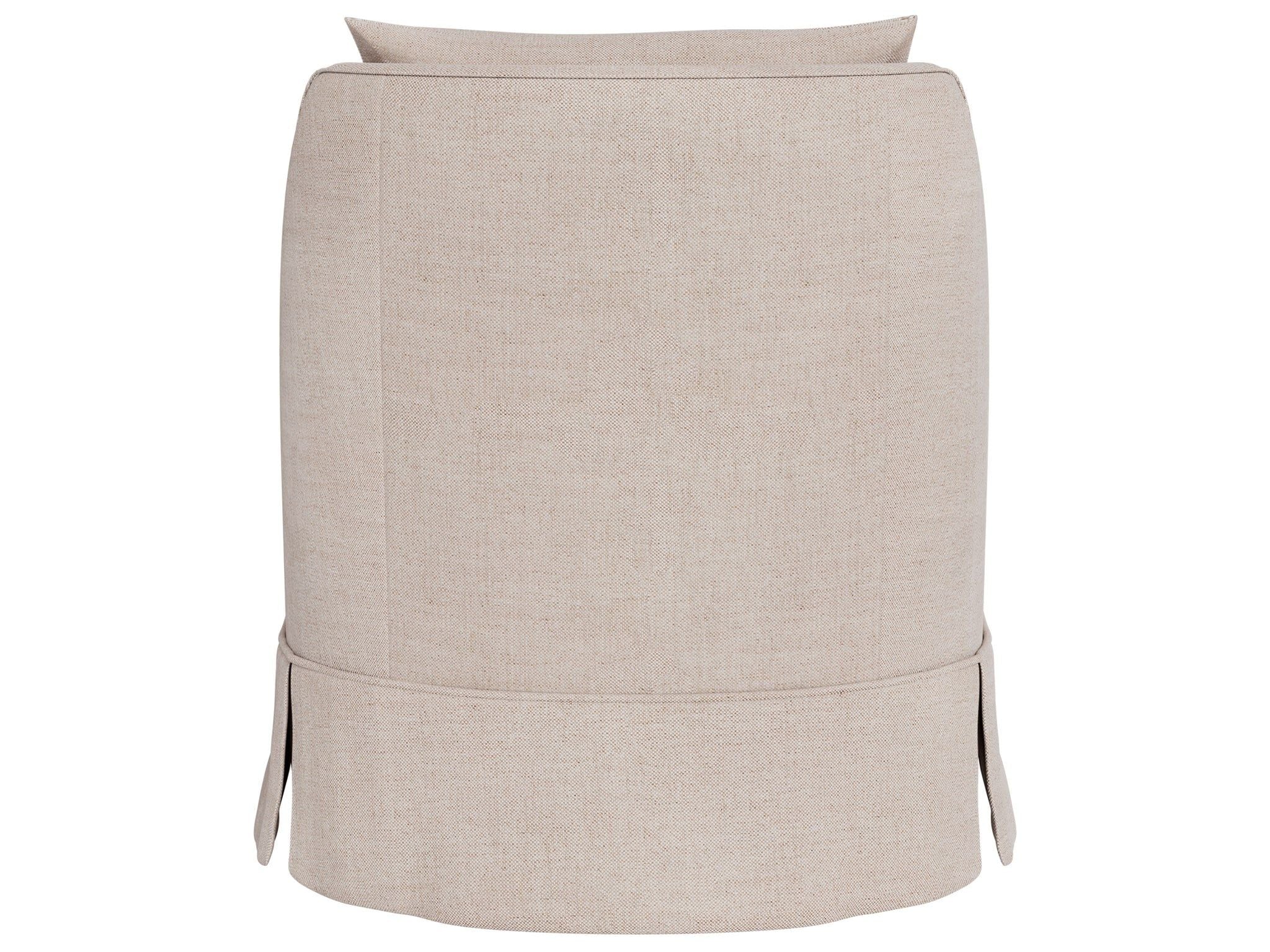 Portia - Skirted Swivel Chair, Special Order - Beige