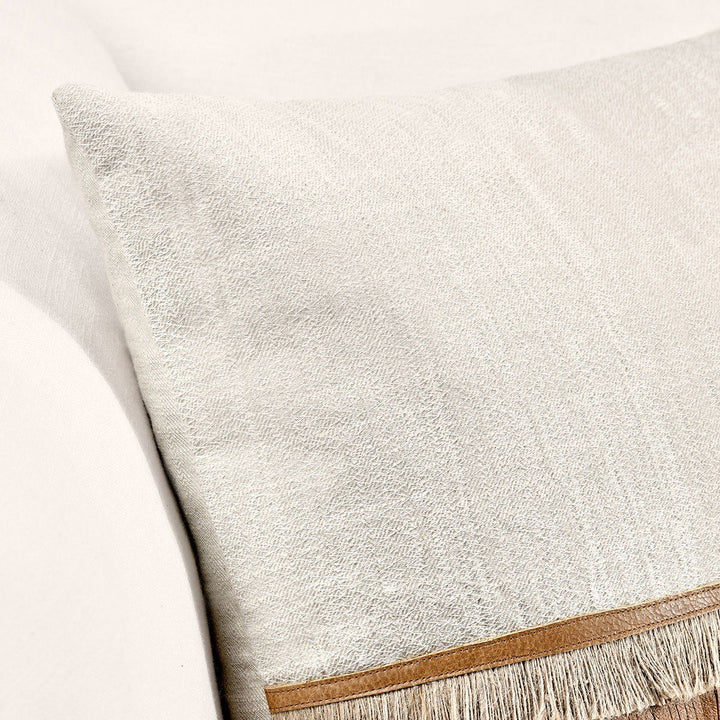 Timeless - TL Casa Leather Pillow - Chestnut/ Natural