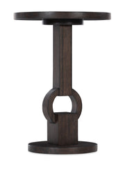 Commerce And Market - Round Side Table - Dark Brown