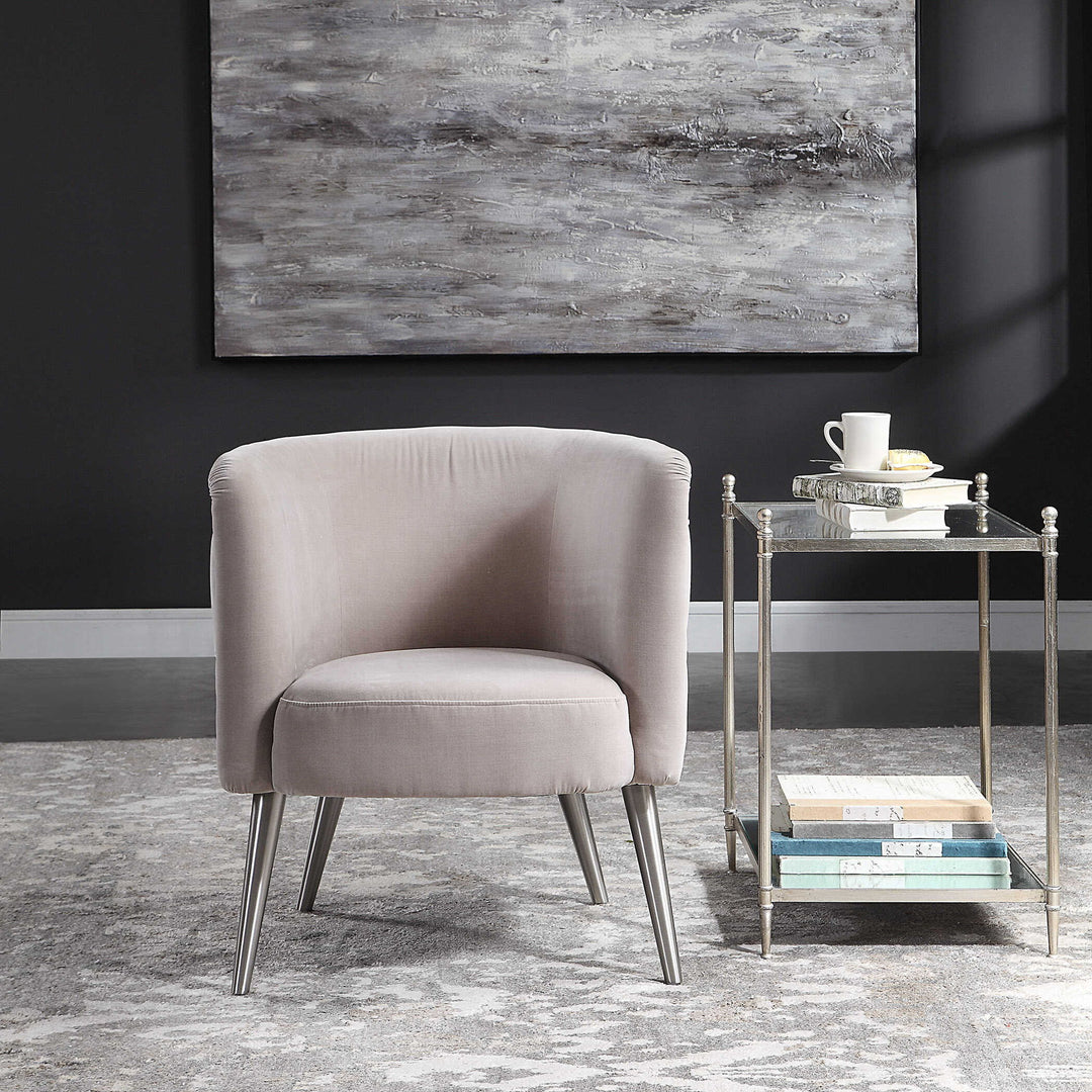 Haider - Tufted Accent Chair - Beige