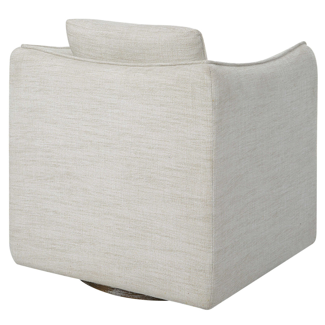 Corben - Swivel Armchair - Silver