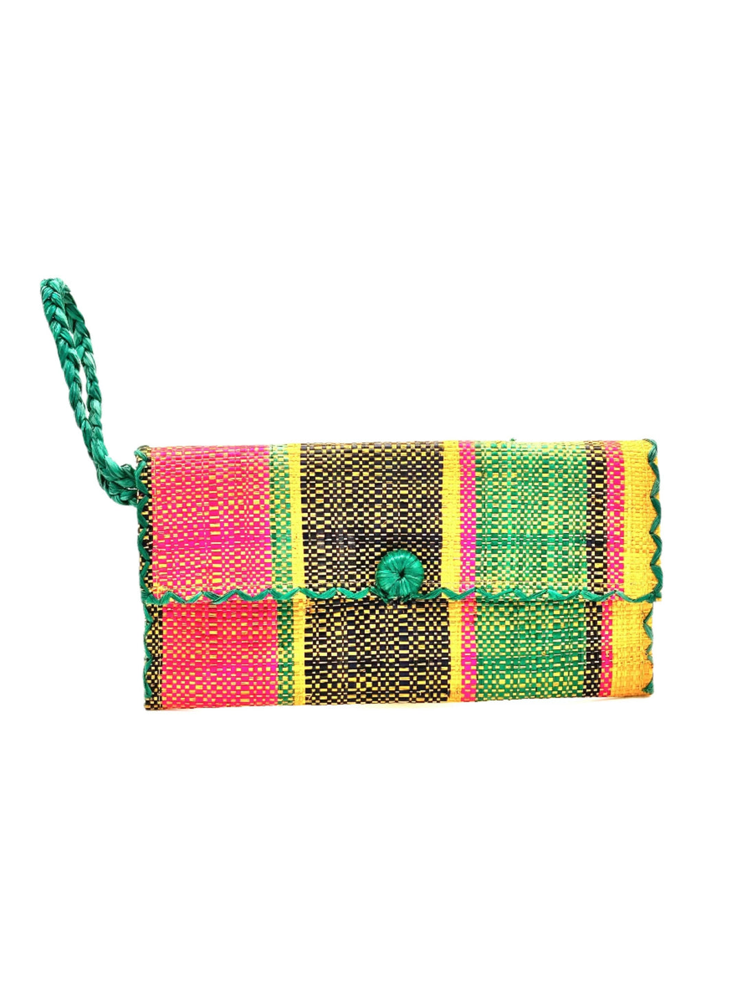 ChiChi Straw Clutch Wristlet Bag: Natural