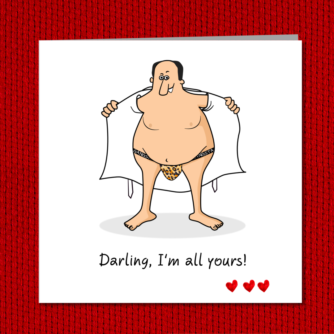 Funny Birthday Card  - Anniversary, Valentines, Fathers Day Card - Boyfriend, Girlfriend, husband, wife - Sexy Romantic