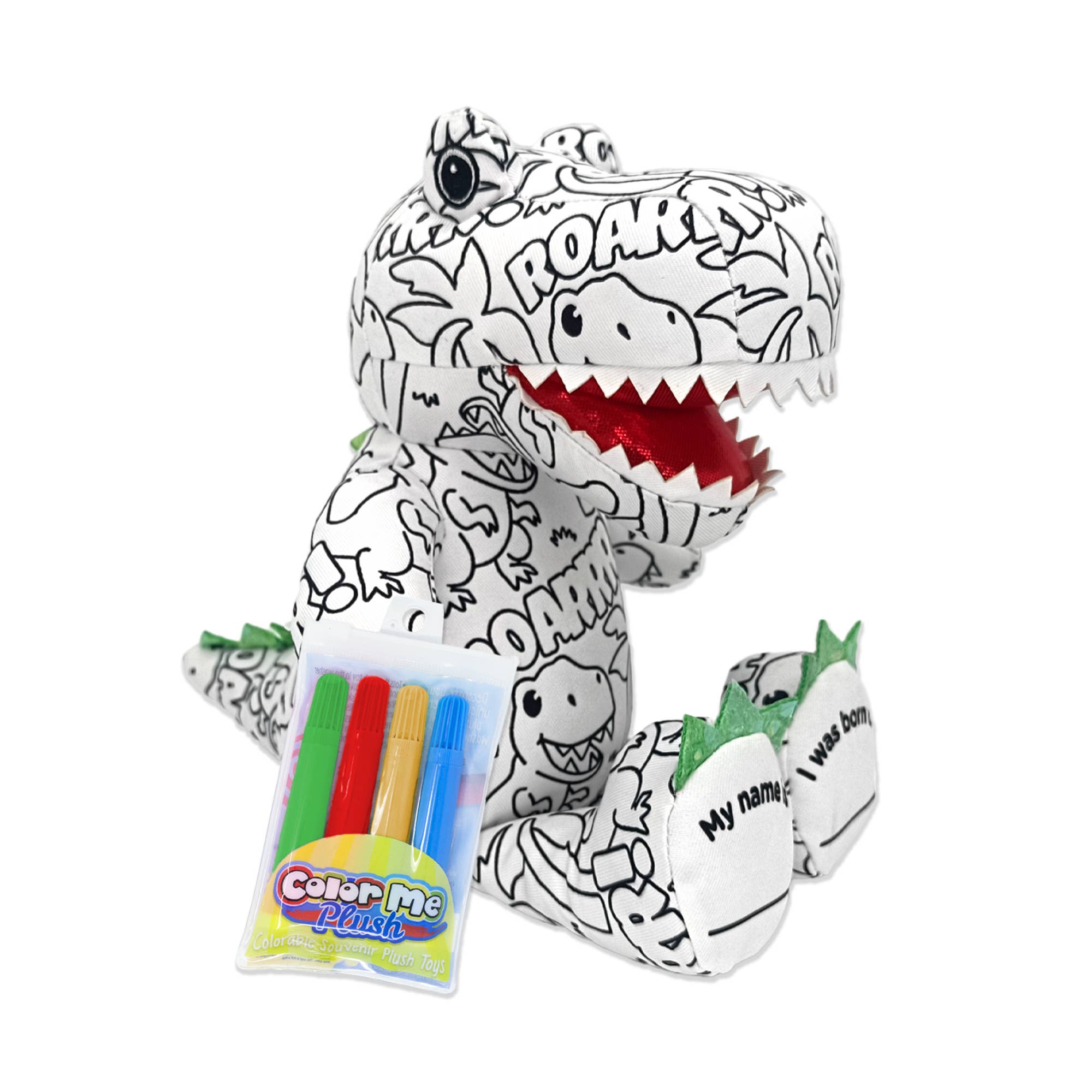8" Color Me Plush™ T-Rex