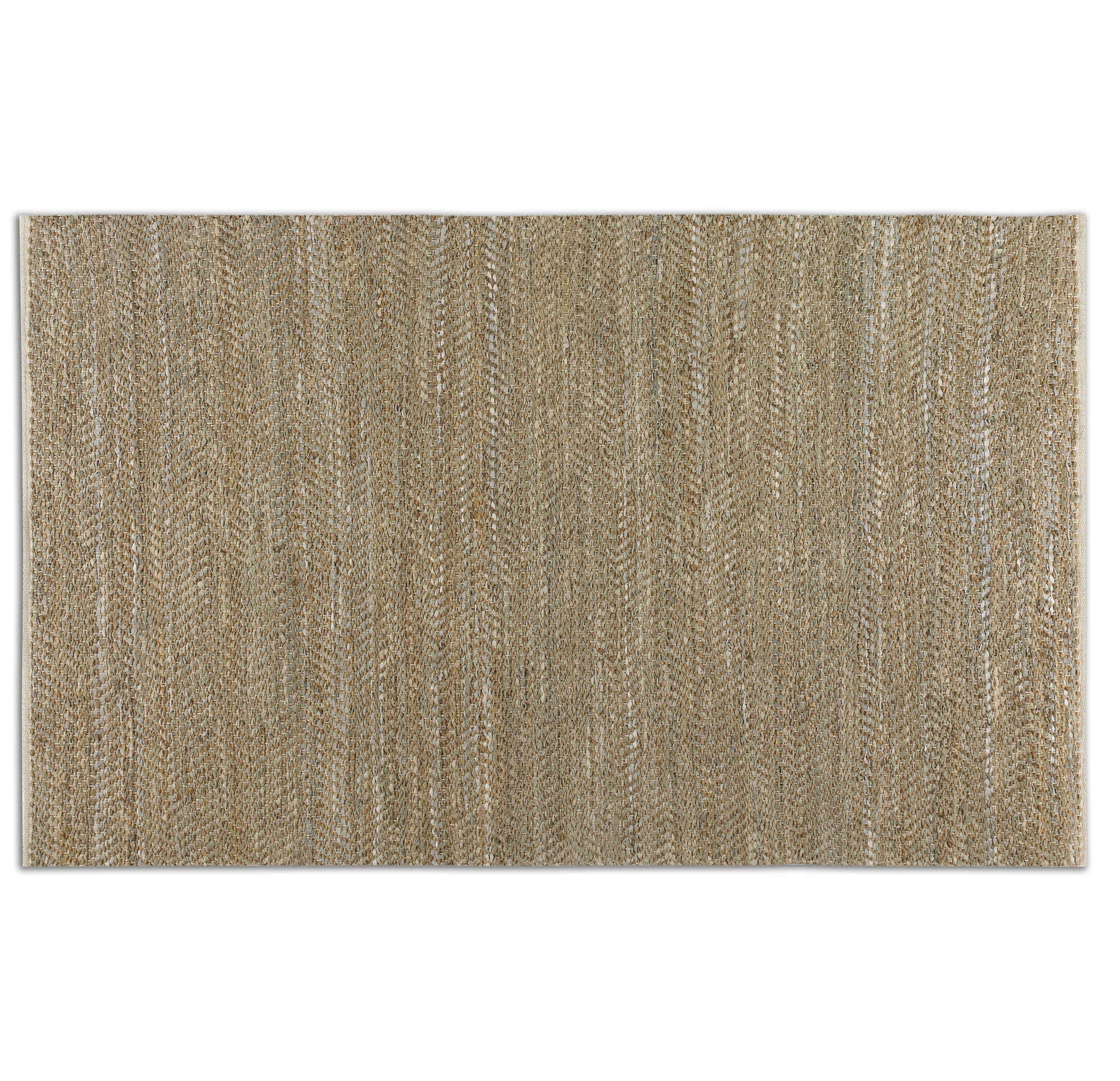 Tobais - Rescued Leather & Fabric Rug