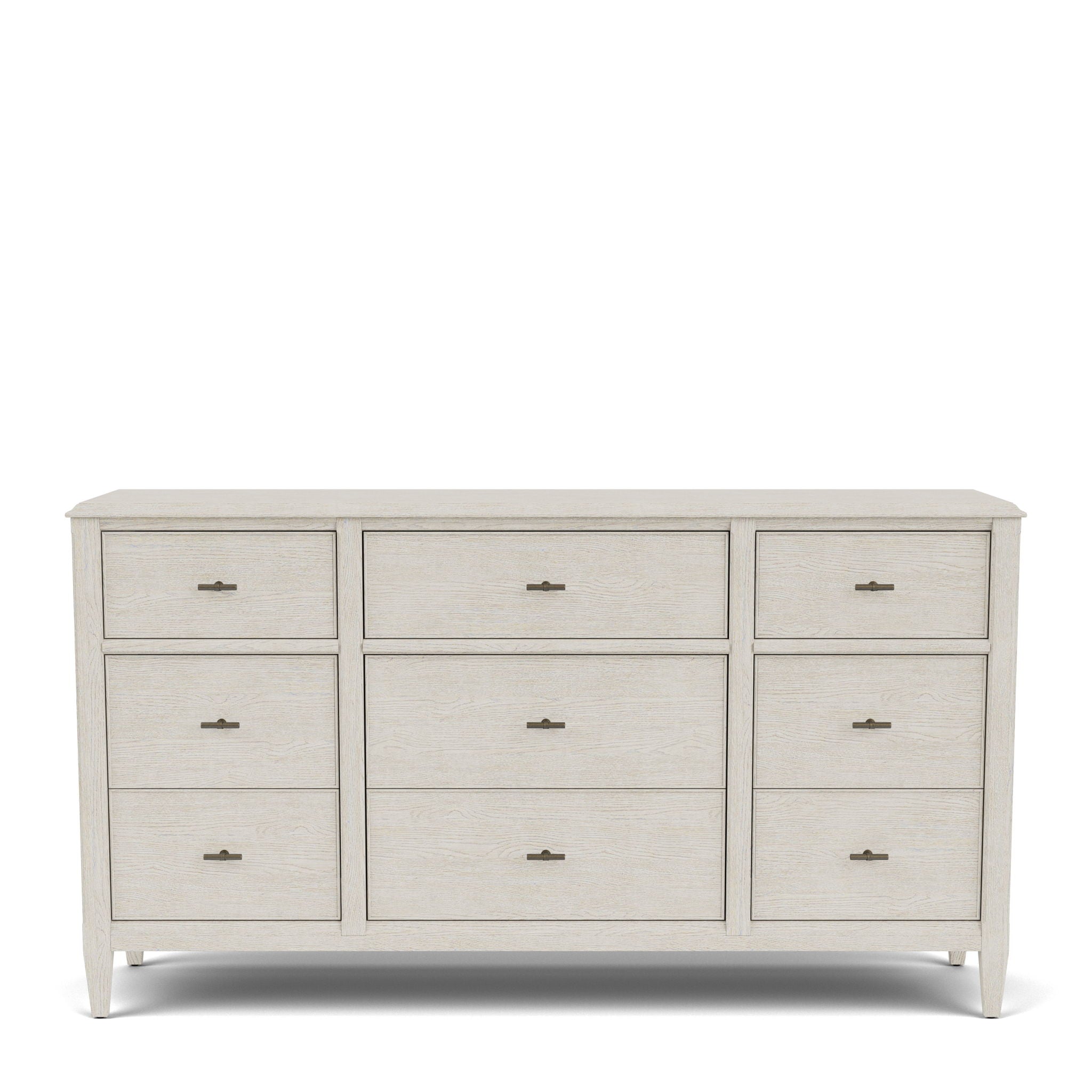 Carmella - Nine Drawer Dresser - Pebble Oak