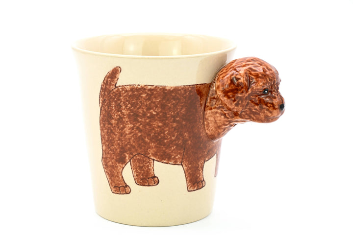 MUG199 Red poodle mug 10 oz