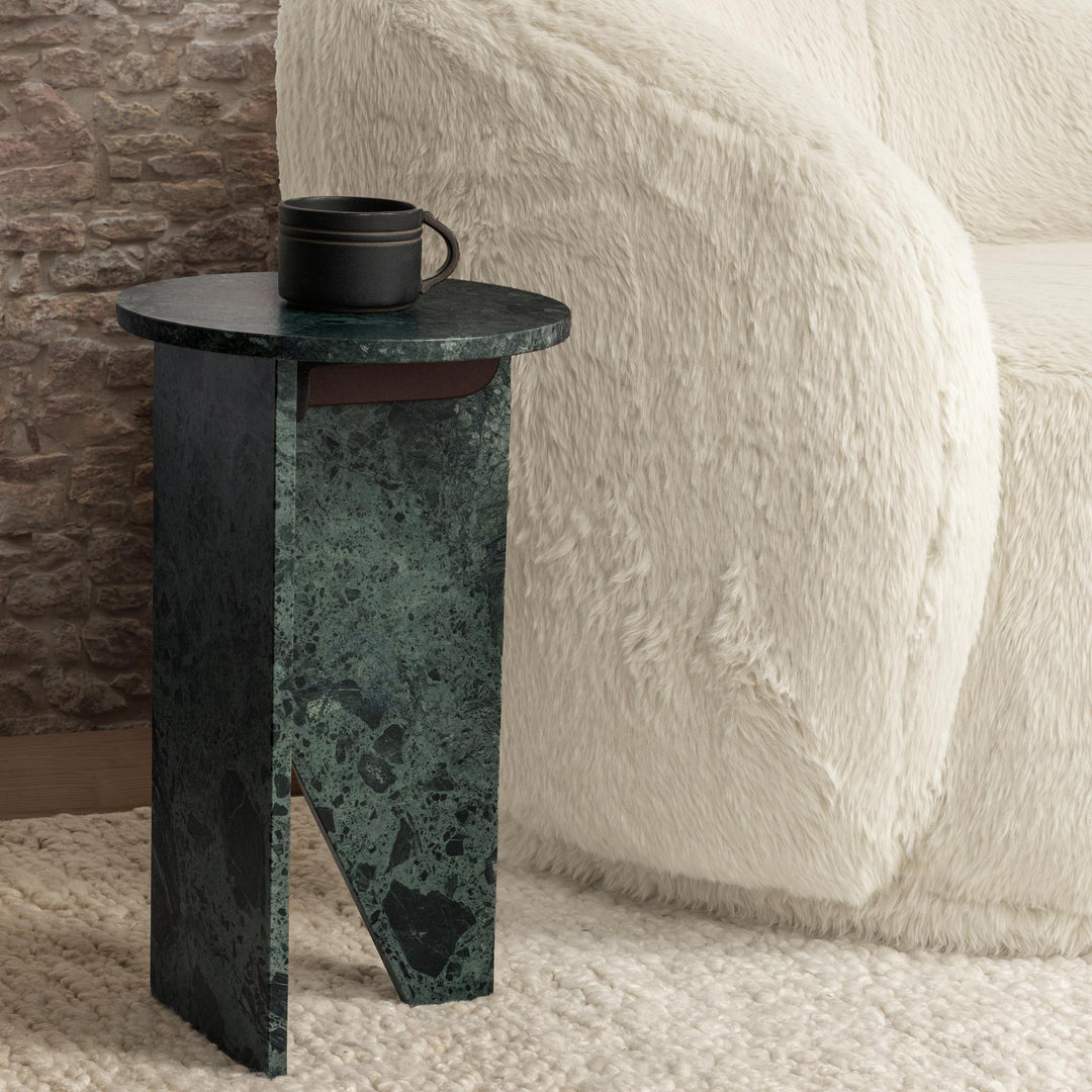 Briley - Marble Round Accent Table
