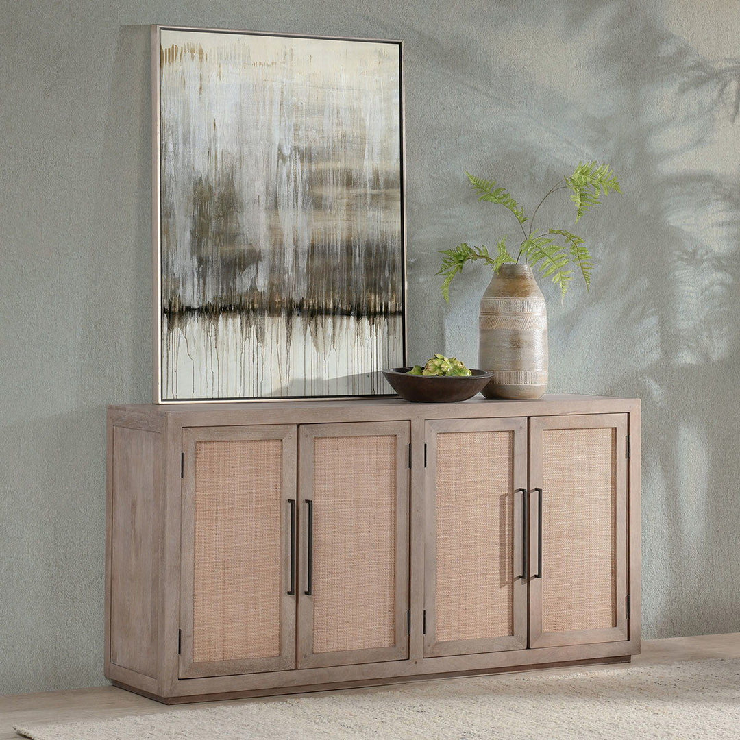 Jensen - 4 Door Cabinet - Taupe