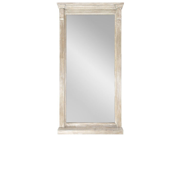 Adelaide - Floor Mirror - Natural White Wash