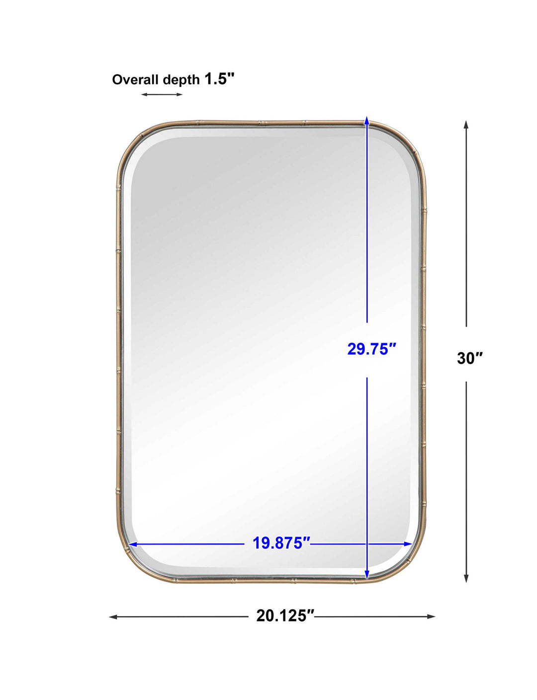 Malay - Vanity Mirror - Gold