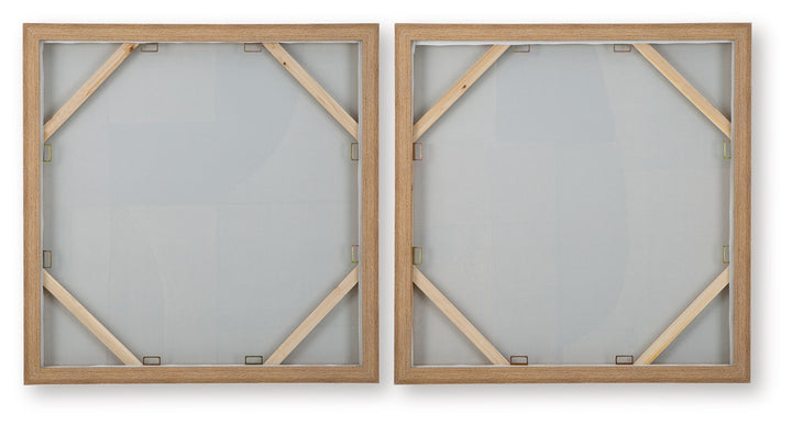 Bexlen - Tan / Taupe / Black - Wall Art Set (Set of 2)