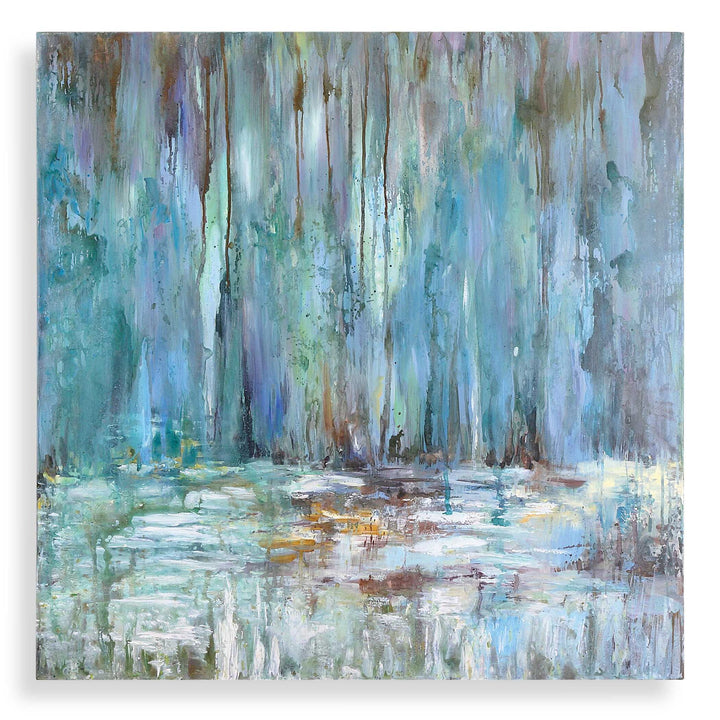 Blue Waterfall - Art - Blue