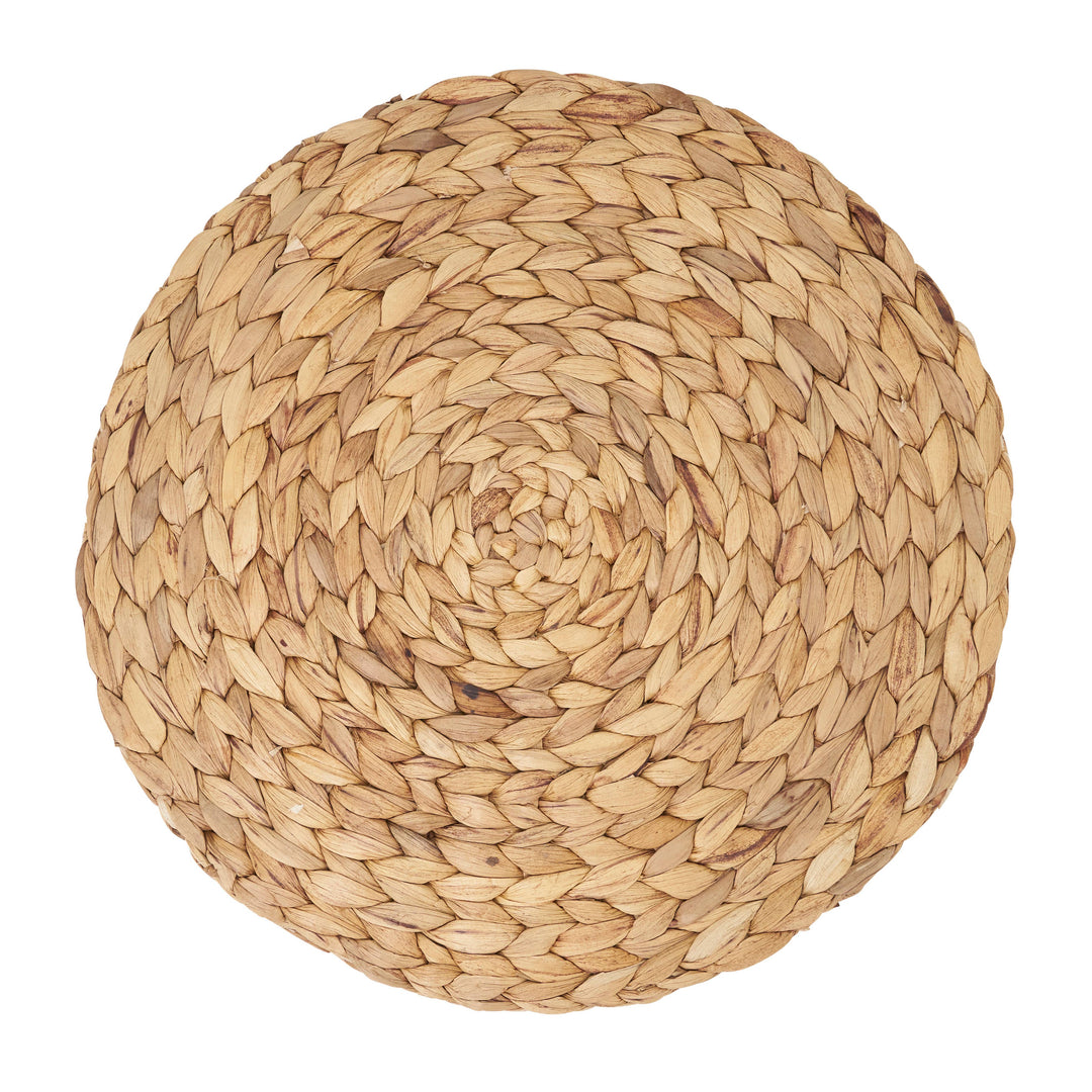 Handwoven Water Hyacinth Placemat: Natural / 15"