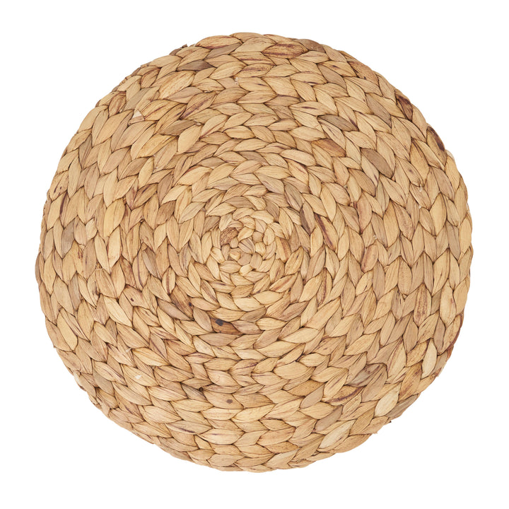 Handwoven Water Hyacinth Placemat: Natural / 15"