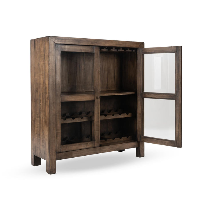 Eli - 2 Door Bar Cabinet Mx - Dark Brown