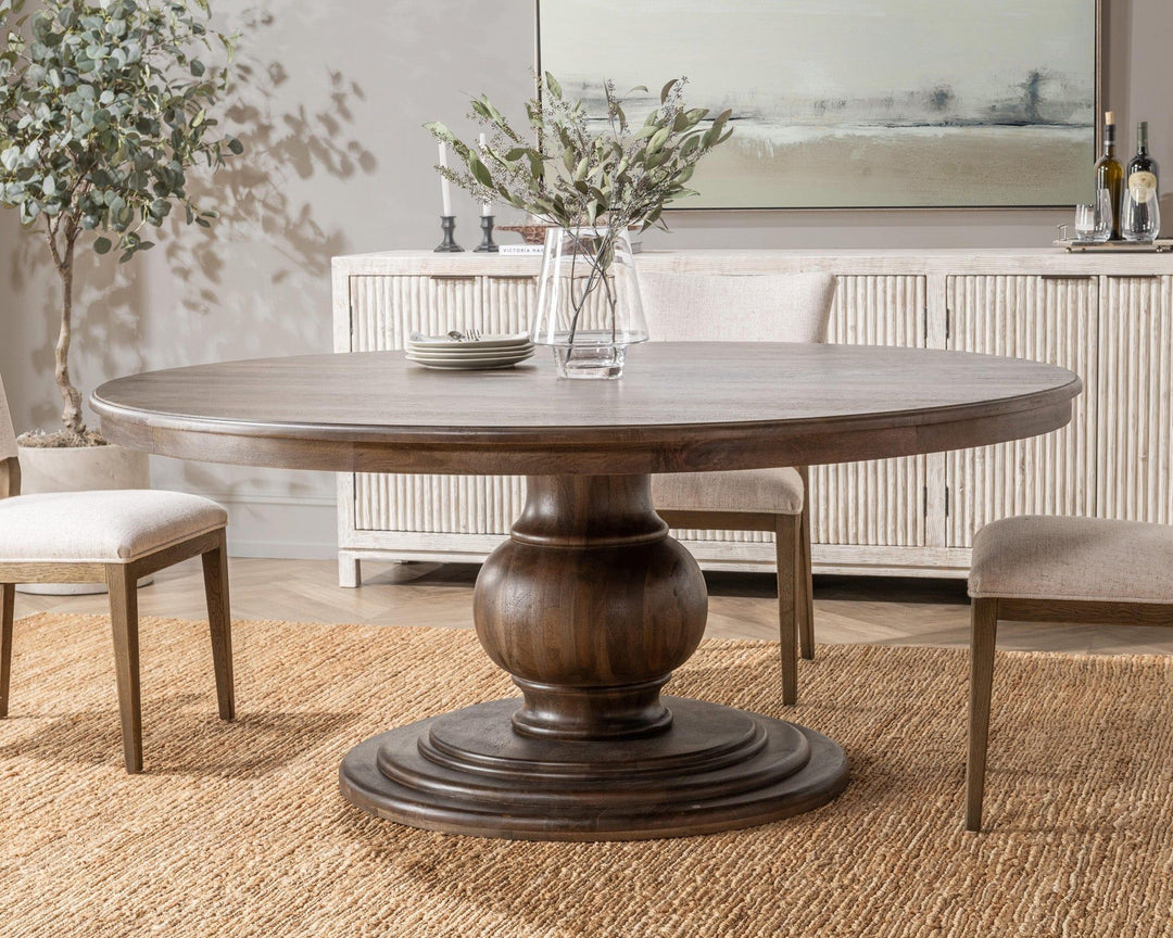 Brookside - 72" Round Dining Table - Cocoa Brown