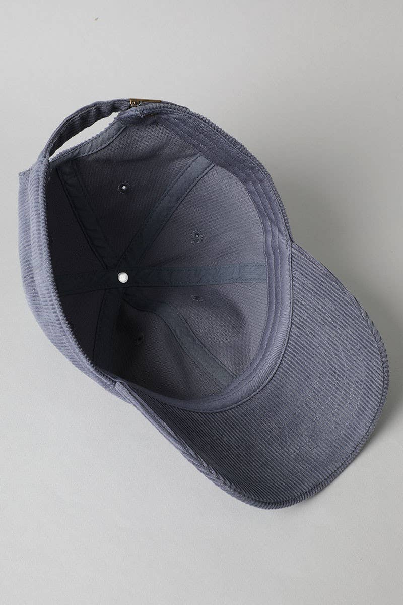 Corduroy Adjustable Cotton Baseball Cap Dad Hat