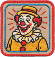 Patch - Circus Classic Clown Carnival Freak Show 3"