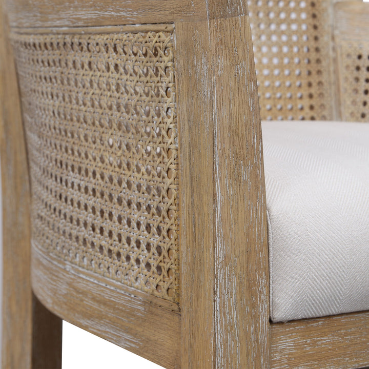 Encore - Counter Stool, Natural - White & Light Brown