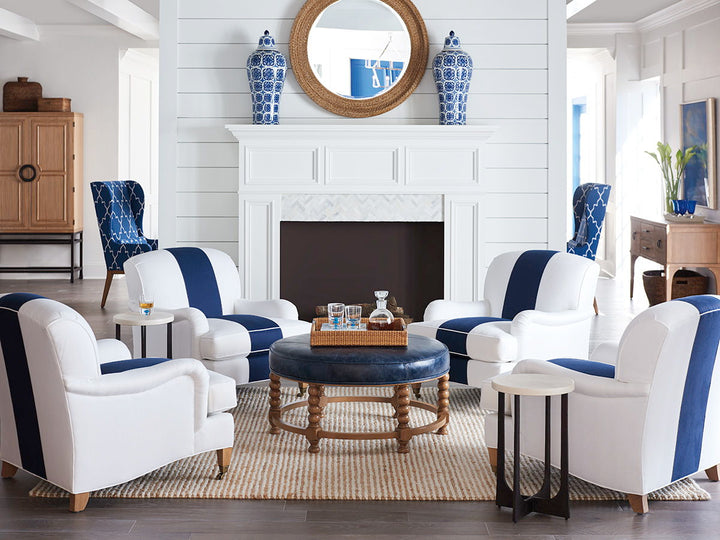 Barclay Butera Upholstery - Sydney Chair With Brass Caster
