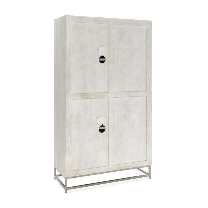 Adina - Mango Wood Tall Cabinet - White