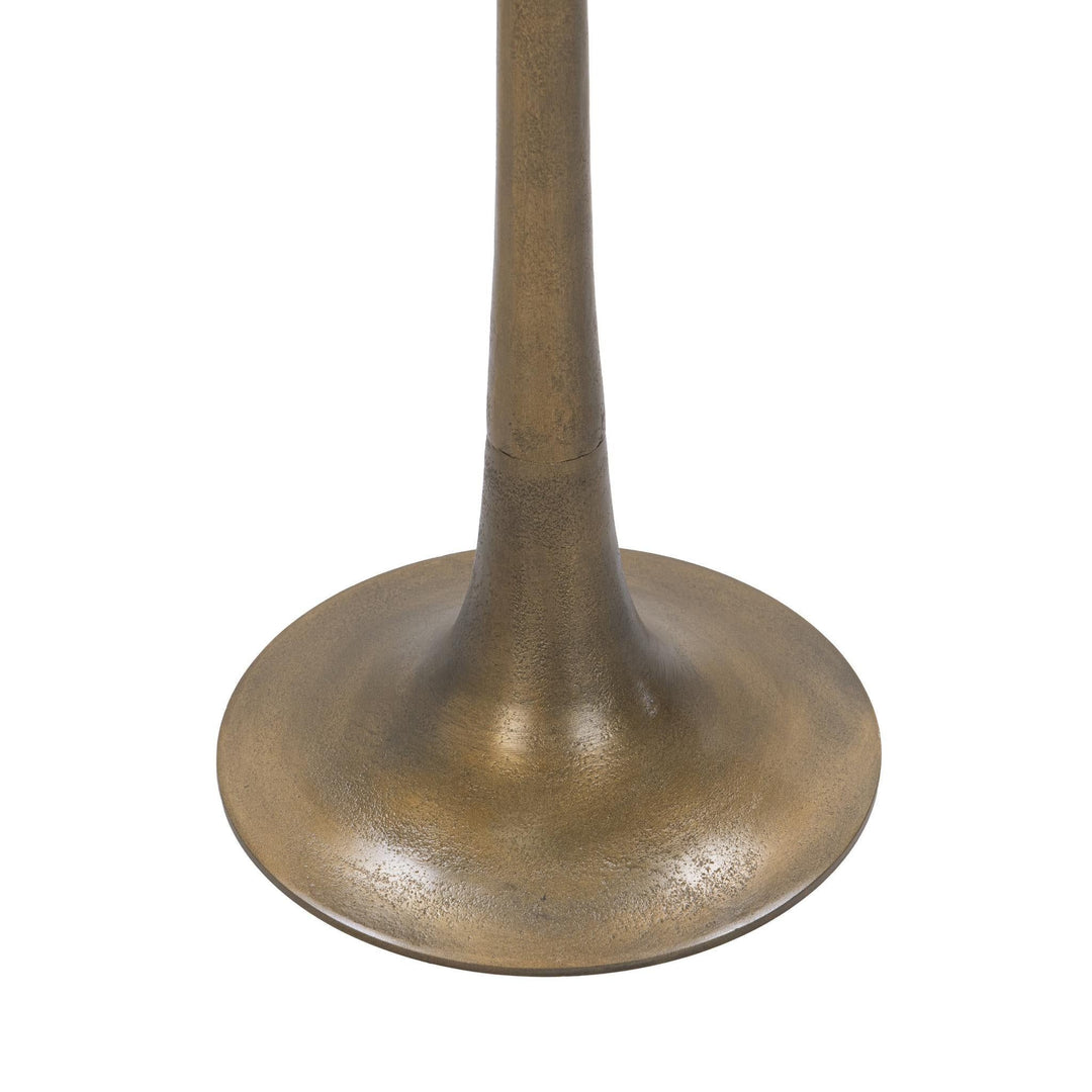 Fabiana - Round Accent Table - Gold / Black