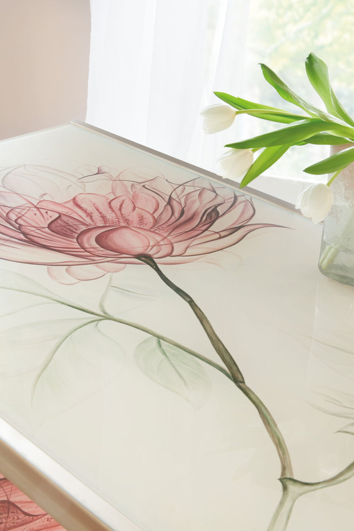 Blossoming Hope - Writing Desk - Gold