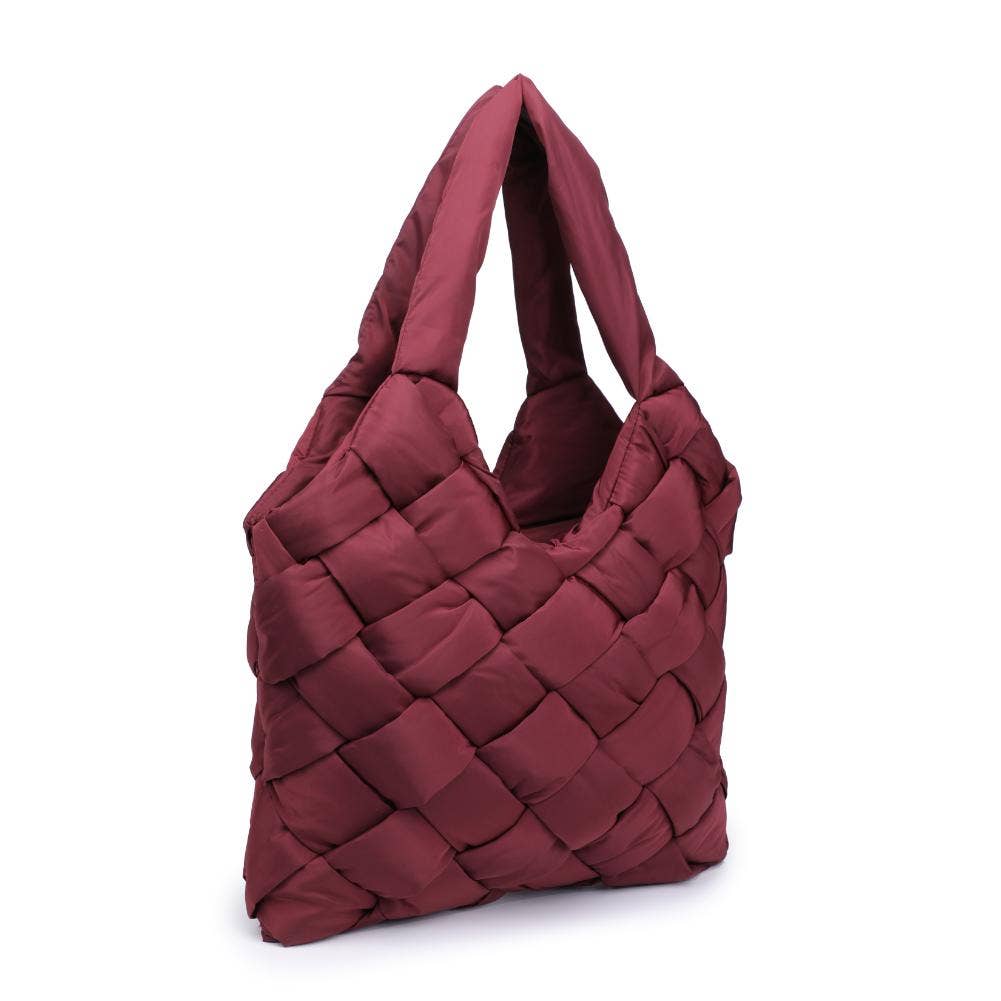 Illumine Woven Nylon Tote: Nude