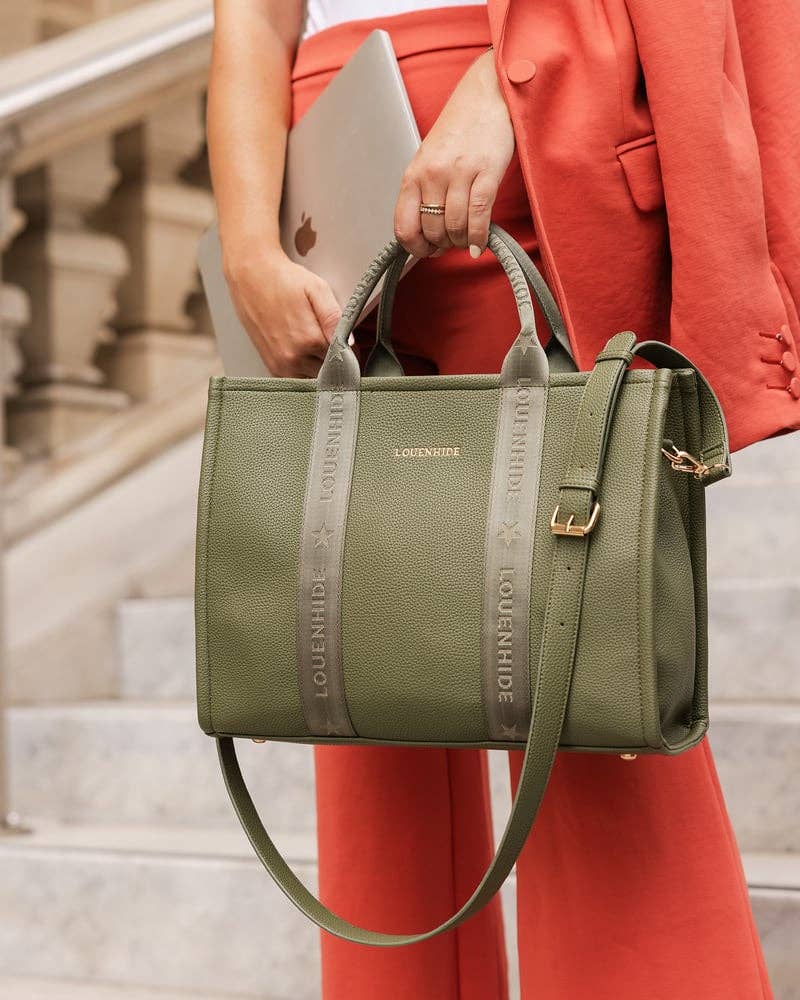 Manhattan Logo Tote Bag - Khaki