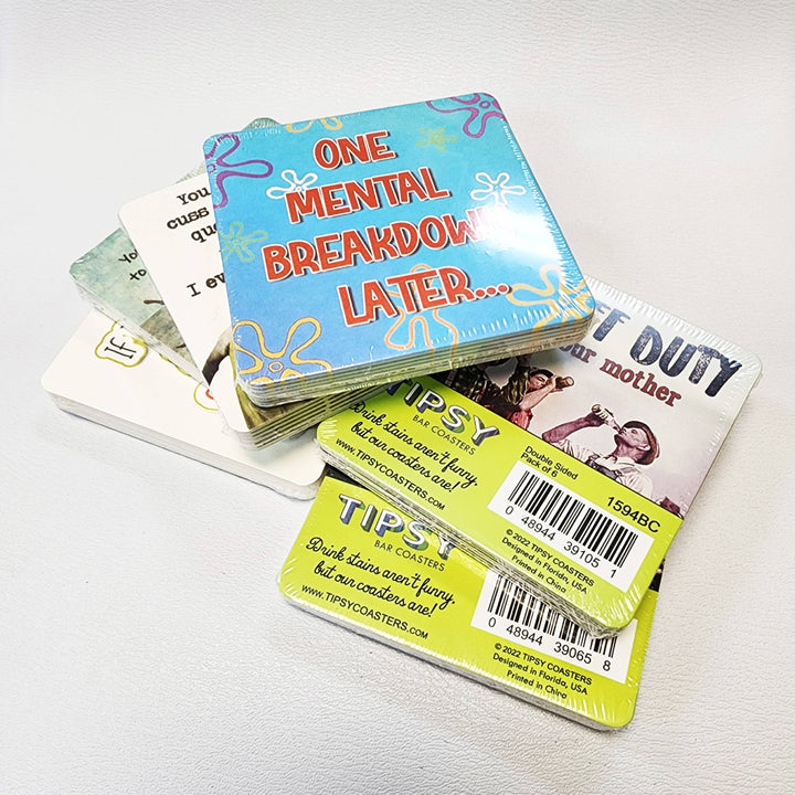 Coaster | Paper 6pk Dont F@*K up my table