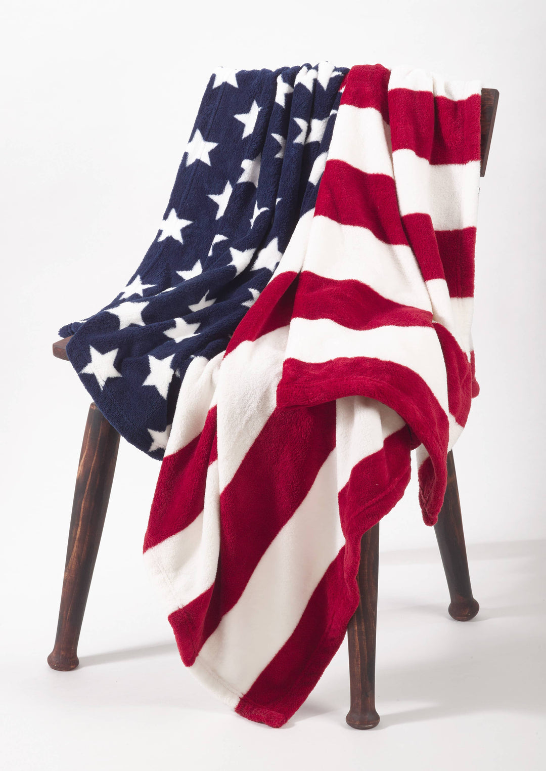 American Flag Throw: 50"x60" / Red