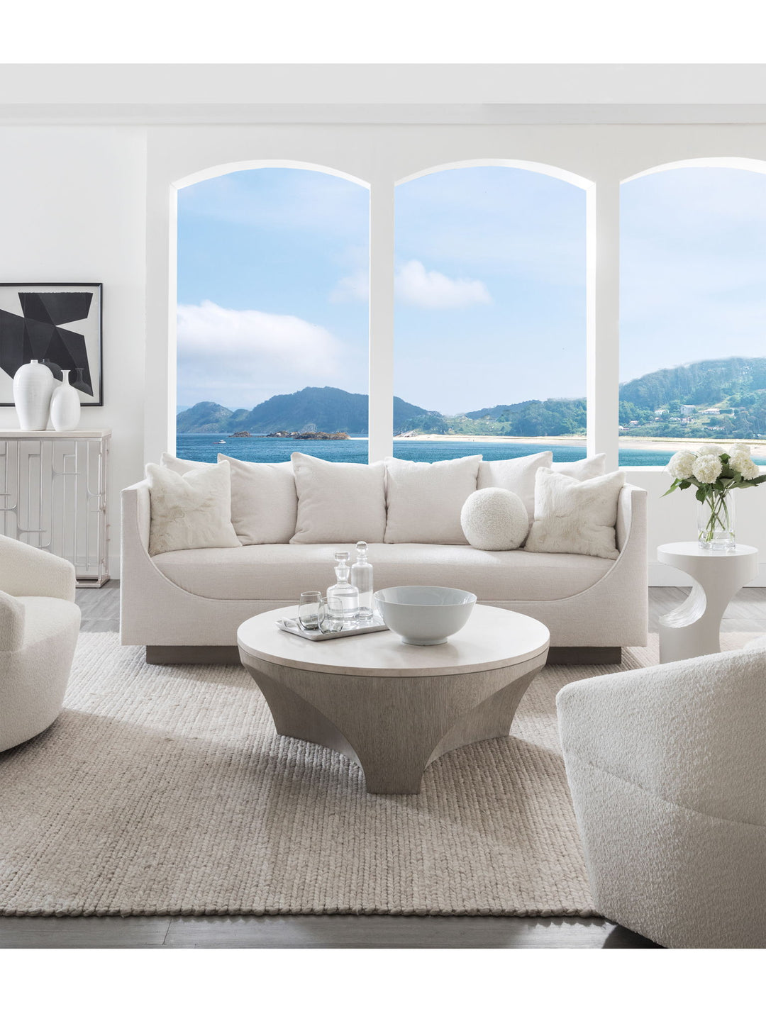 Artistica Upholstery - Natalie Swivel Chair - White