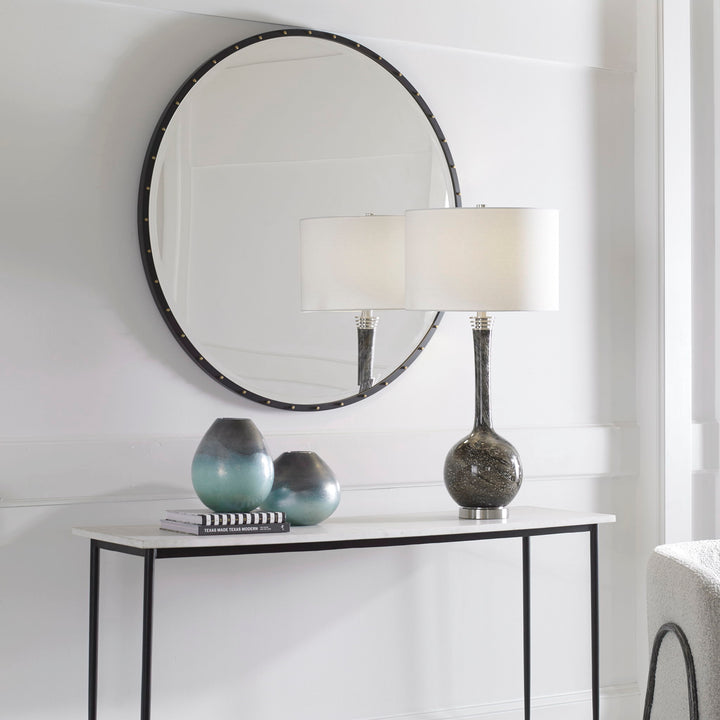 Benedo - Round Mirror - Black