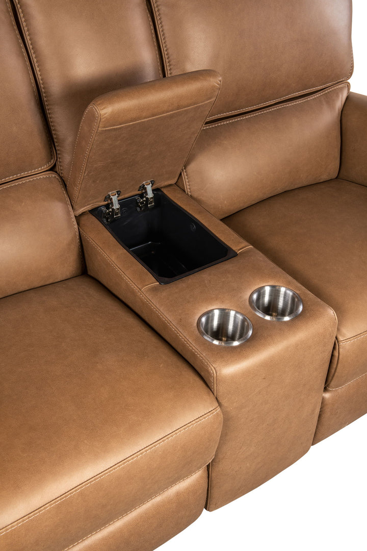 Somers - Power Console Loveseat With Power Headrest