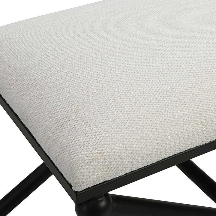 Andrews - Small Bench - White