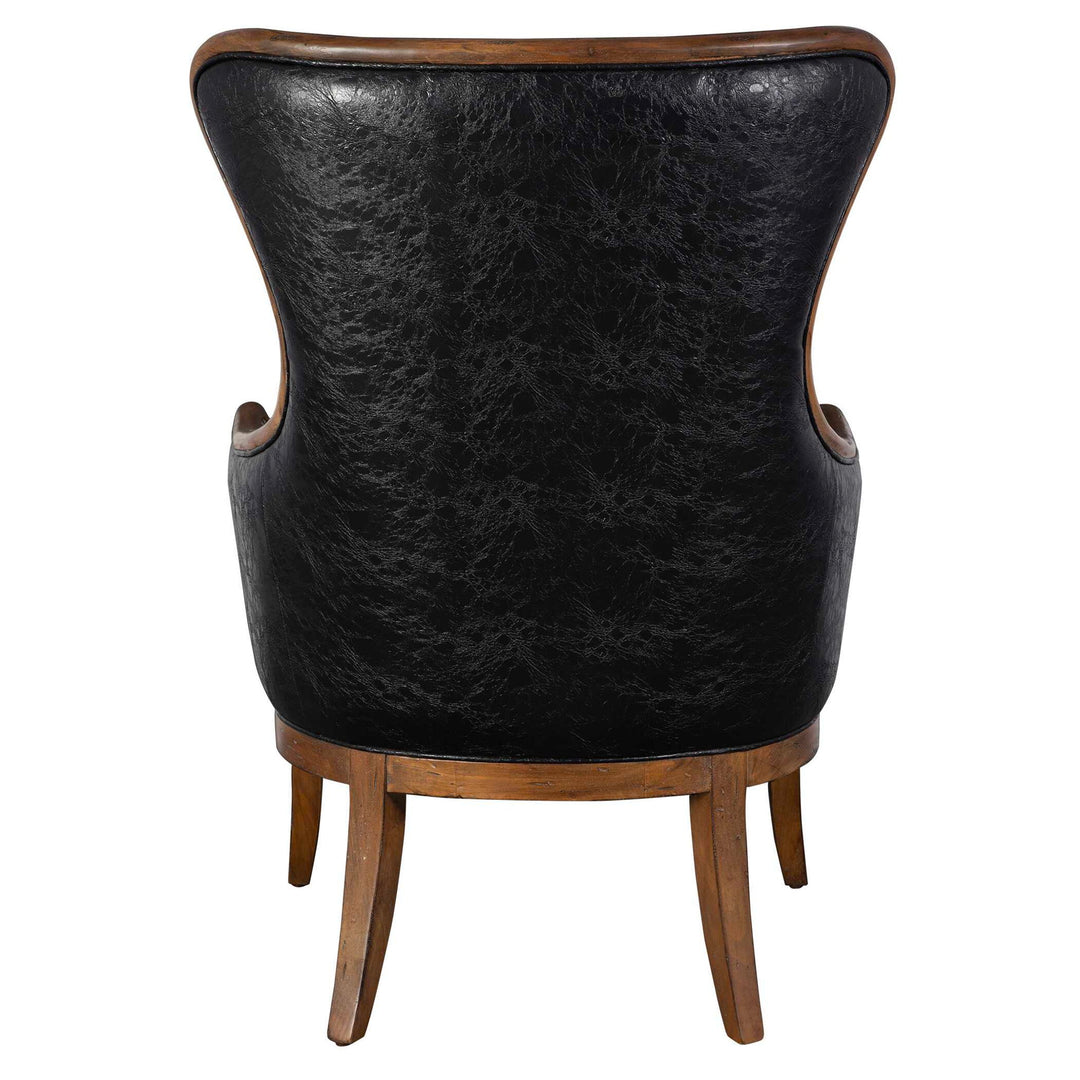 Snowden - Tan Wing Chair - Light Brown