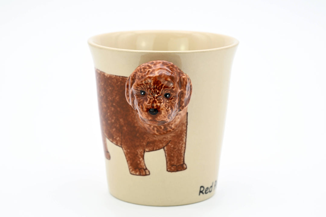 MUG199 Red poodle mug 10 oz