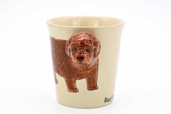 MUG199 Red poodle mug 10 oz