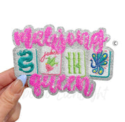 Mahjong Queen Sequins Patch - Small