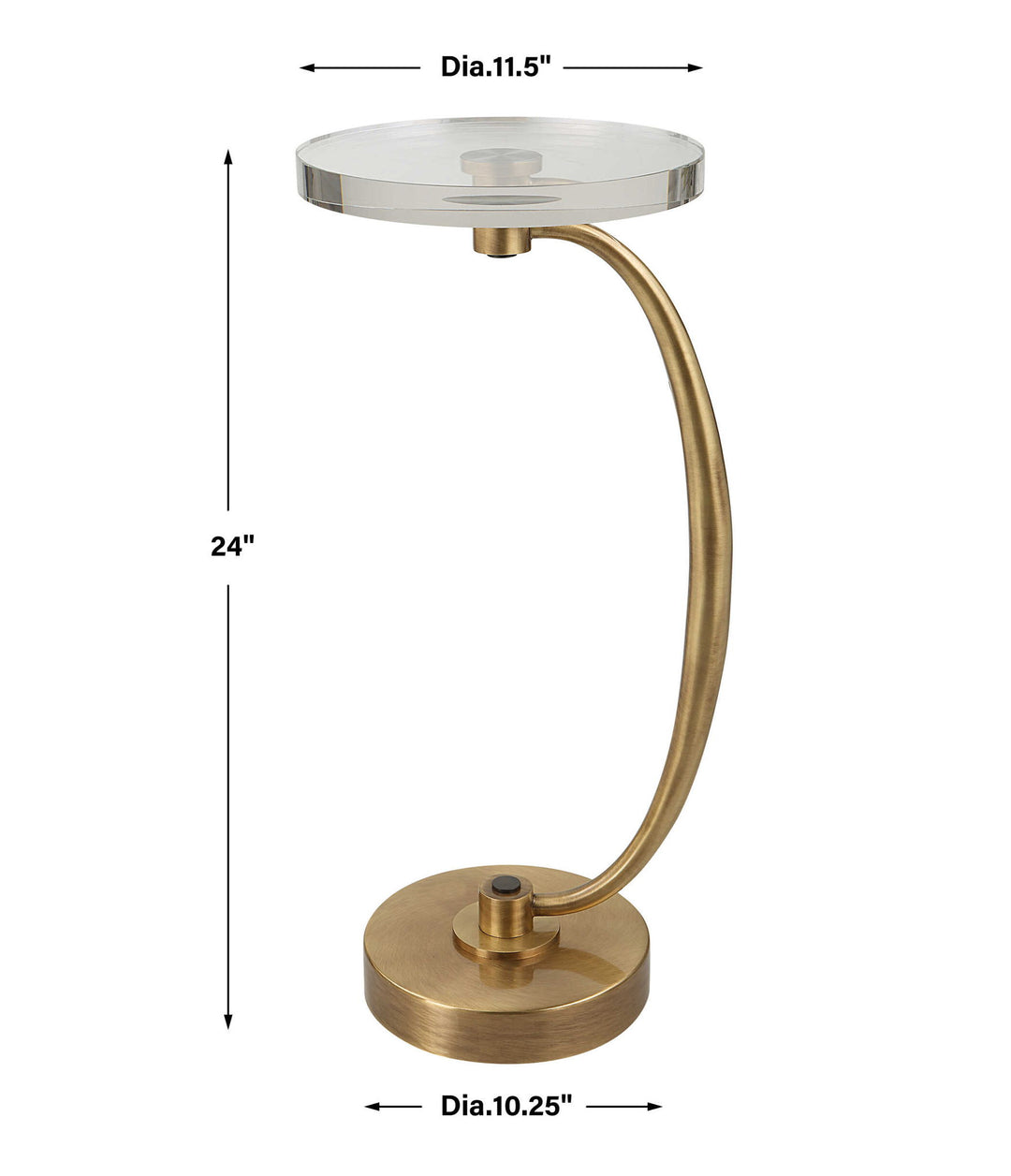 Waveney - Drink Table - Brass