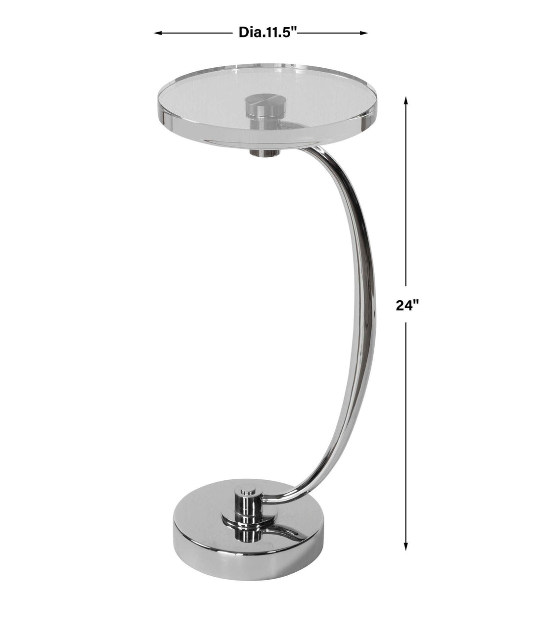Waveney - Drink Table - Nickel