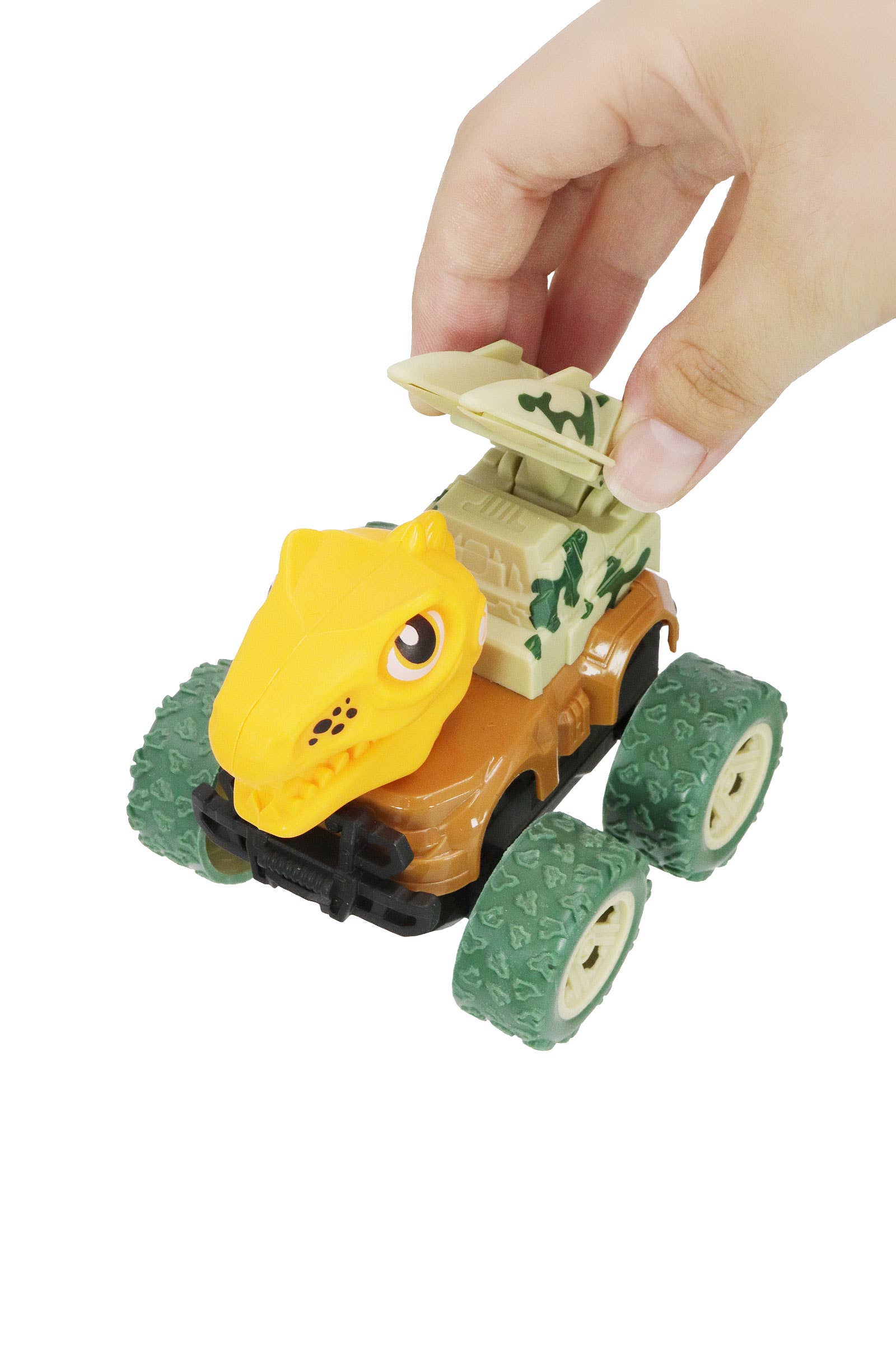 Dinosaur Wind-up Car 3 Hole Bubble Stick Wand