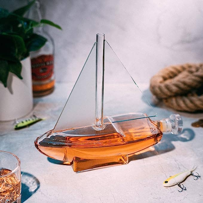 Sailboat Whiskey & Wine Decanter Ship